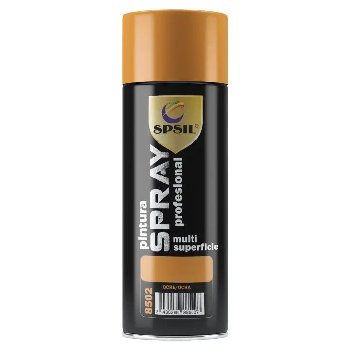 Spsil Pintura en Spray Profesional 400ml - Multifunción para Metal, Madera, Cartón, Cerámica y Más - Amplia Gama de Colores y Acabados - 1