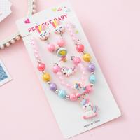 Juego De Joyas Para Niñas Con Unicornio Colorido Y Dibujos Animados: Collar Pulsera Aretes Y Anillo Regalo Ideal Para Niñas De 0 a 12 Años - details 6
