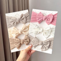 3Pcs/lot Headband Para Bebés Suave Con Gran Lazo Accesorios De Peluca Para Niñas Infantiles Nylon Cabeza De Muñeca Vestimenta - details 2