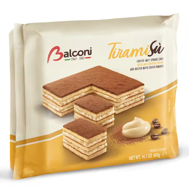 Balconi Tartas de Tiramisú, Choco Dessert, Vienesse y Fresa - Contiene 2 unidades de 400 gr cada tarta - 1