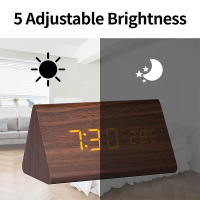 Reloj Despertador Inteligente LED de Madera - details 1