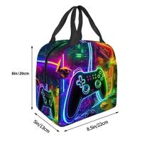 Bolsa De Almuerzo Portátil Para Niños Con GamePad Diseño De Dibujos Animados 2D Aislante Térmico Regalo Ideal Para Niños Y Niñas - details 5