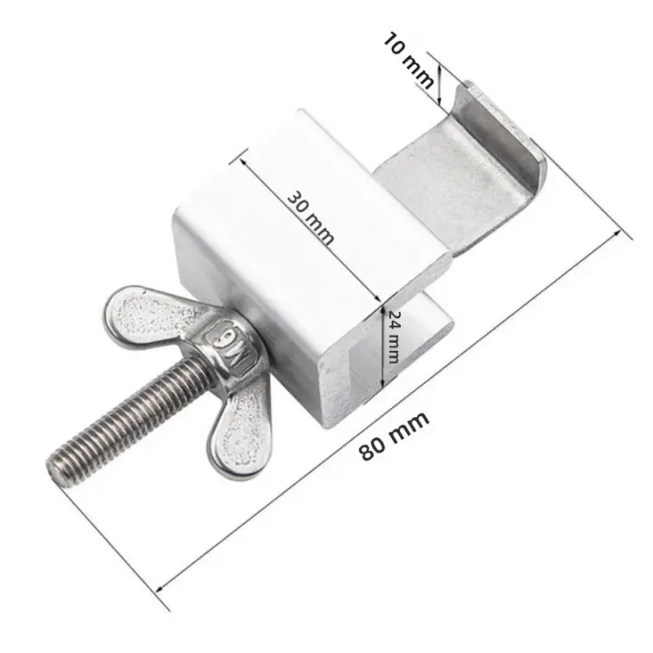 Cerradura De Puerta Portátil Con Doble Ajuste Para Hoteles Seguridad Antigolpes Para Viajes Y Defensa Personal Cerradura De Seguridad Para Puertas De Acero Inoxidable - 1