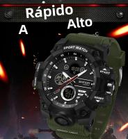 Reloj Militar Para Hombre SANDA Resistente Al Agua 50M Reloj De Pulsera Digital Con Luz LED Y Alarmas Deportivo Resistente Al Shock - details 2