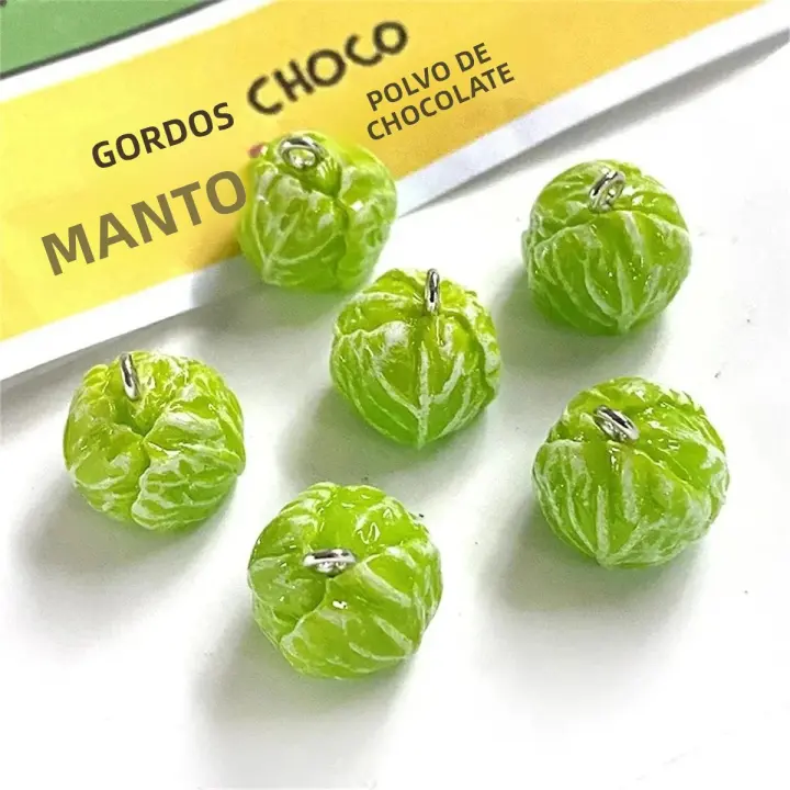 10Pcs Encantos De Resina En Forma De Brócoli 3D Para Manualidades Joyería DIY Pendientes De Comida Simulada Regalos Creativos - 1