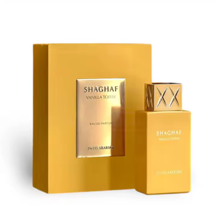 Perfume Árabe 100% Original Shaghaf Vanilla Toffee Swiss Arabian EDP 75 ml con Vainilla y Caramelo - 1