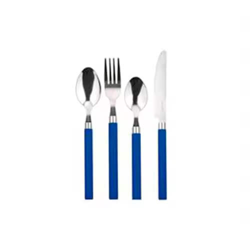 Cuberteria de 24 piezas en acero inoxidable RENBERG colección Funny Blue - 1