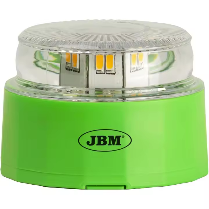 JBM Baliza de Emergencia V16 Geolocalizable, Luz LED 360°, Alcance hasta 1 km, Conectividad DGT 3.0 con SIM incluida, Homologada para 2026, Autonomía de 3 horas - 1