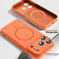 Funda De Silicona Líquida Para Magsafe Para iPhone 17 16 15 14 pro Max Cubierta Magnética Mate De Colores Caramelo Compatible Con iPhone Air - details 4