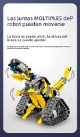 Modelo De Robot RC De 3 En 1 Para Niños Juguete De Bloques De Construcción De Camión Excavadora Y Bulldozer Regalo Para Niños - details 21