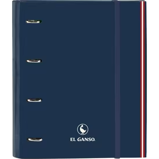 SAFTA CARPETA 4 ANILLAS 35MM CON RECAMBIO EL GANSO "CLASSIC" - Carpeta Anillas Licencia Oficial - Diseño Exclusivo - Ideal para Uso Diario - Material Duradero - Compatible con Hojas A4 - 1