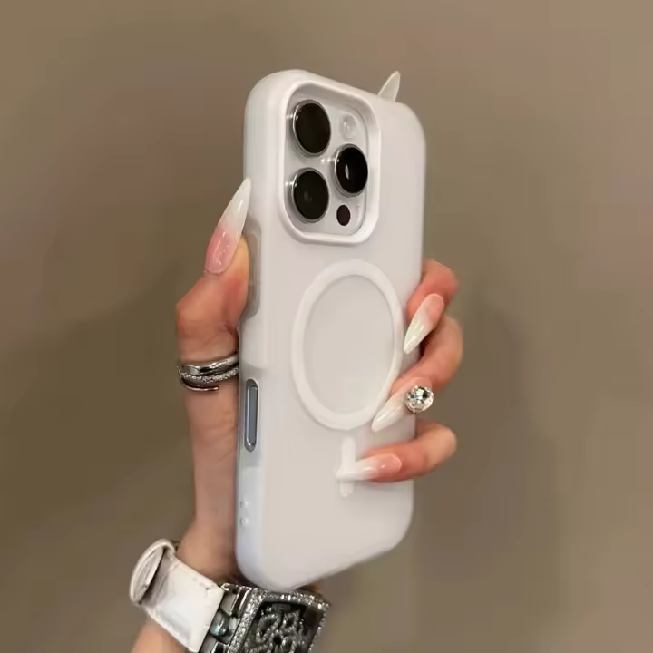 Funda De Teléfono Aesthetic Con Protección Antichoque Total Compatible Con Apple iPhone 17 16 11 12 13 14 15 plus pro Max Material PC + TPU Magnético - 1