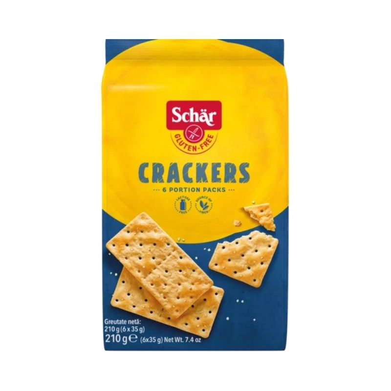Crackers Sin Gluten Pack de 2 unidades 210 gramos Apto para vegetarianos y veganos SCHÄR