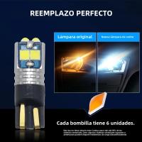 Lámparas De Coche LED Super Brillantes Canbus T10 194 168 W5W BA9S 3030 6SMD Amarillo Y Blanco Para Iluminación Interior - details 3