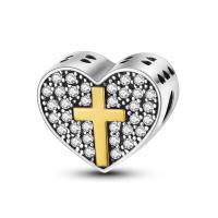 Beadas De Corazón Colorido En Plata Para Joyería De Pulsera Y Collar Con Encanto Para Chicos Y Chicas Accesorios De Moda Irregular - details 167