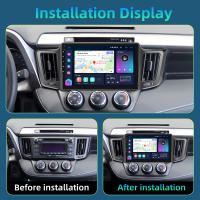 Podofo Radio de coche Android 2 Din para Toyota Rav4 2013 2014 2015 2016 2017 2018 2019 Carplay 8+128GB AI Voice WIFI+4G DSP GPS Navegación Multimedia Reproductor de Video - details 1