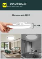 Lámpara De Techo Moderna LED Redonda Para Sala De Estar Dormitorio Cocina Balcón Corredor Iluminación 15/20/30/50W Blanco - details 5