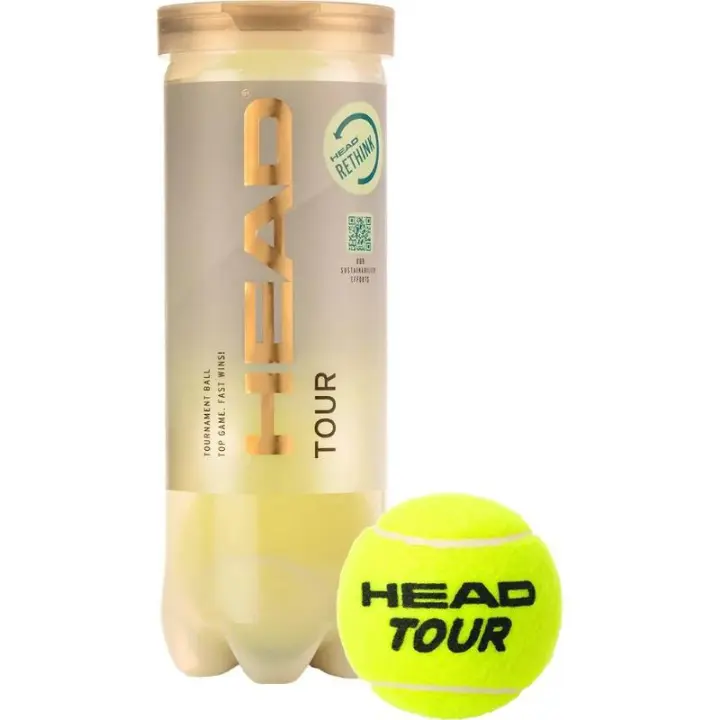 Bote de 3 Pelotas Head Tour Tennis - 1