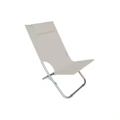 Mediawavestore Silla de Playa Plegable Giga en OXFORD 82x48xh52 Cm con Cojín - Ideal para Viajes y Jardín - 1