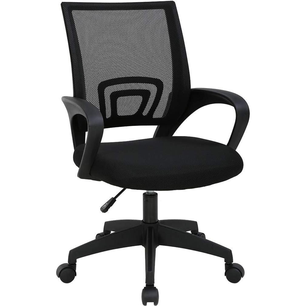DASCK - Silla de Oficina Silla de Malla Altura Ajustable para Trabajo Silla Escritorio Ergonómica Giratoria