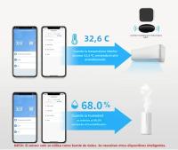 Sensor De Temperatura Y Humedad WiFi Tuya Control Remoto Por App Para Hogar Inteligente Compatible Con SmartLife Yandex SmartLife Alexa - details 9