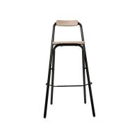 STARLEY-Taburete de bar Plegable con Respaldo,Silla Plegable de Metal y Madera,Taburete portátil para el hogar,jardín,comedor,Terraza 47,5 x50 x H. 98 cm - details 1