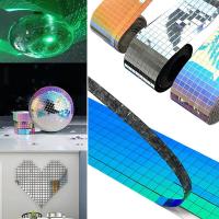 Nueva Cinta De Espejo De Vidrio Mosaico Autoadhesiva Para DIY Manualidades Decoración De Pared Hogar Y Fiestas - details 1