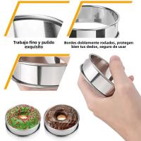 Anillo De Tarta De Muffin De Acero Inoxidable 304 Para Hacer Pasteles Y Galletas Accesorio De Cocina Doble Rollo Tamaño 8/10cm - details 3