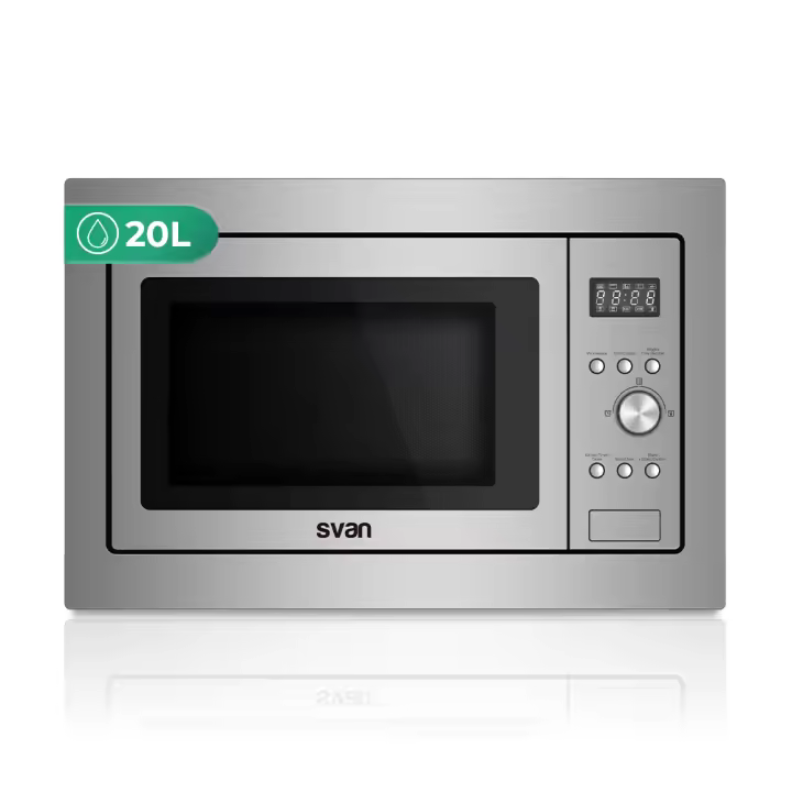 SKU: SMWI2701DGX Microondas Grill Integración Svan 20L 700W 38,2cm 32cm 65cm Inox Display Auto Cooking - marca svan - 1