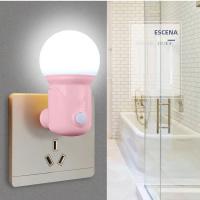 Luz Nocturna LED De Enchufe Para Dormitorio Luz De Sueño Bicolor Para Bebé Luz De Corredor Y Balcón Ahorradora De Energía - details 4