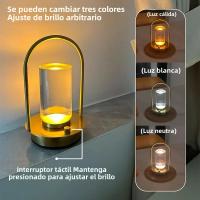 Lámpara De Mesa Inalámbrica LED Recargable Para Camping Al Aire Libre Iluminación Creativa Para Restaurante Luz Nocturna beside - details 12