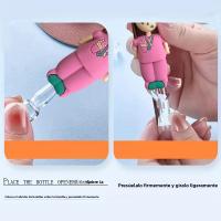 Llavero De Abreampollas Con Estampado De Huella De Pata Y Niña Enfermera Auxiliar De Corte De Botellas De Goma Para El Hogar Y Profesionales De La Salud - details 13