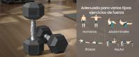 SONGMICS Juego de 2 Mancuernas Hexagonales, para Entrenamiento, Fortalecimiento, Levantamiento de Pesas en Casa, Gimnasio - details 1