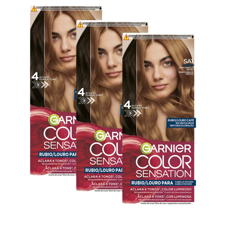 Garnier | Color Sensation Tinte Rubio Luminoso Sin Decoloración para Cabello Negro, rubio o castaño - 1