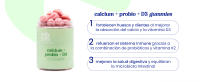 Jelly Pills Gominolas de Calcio con Vitaminas D3 + K2 y Probióticos – 70 Gummies Veganas - Alta dosis – Sin Azúcares Añadidos – Sabor Fresa Natural – Apoyo para Huesos, Dientes y Digestión - details 1