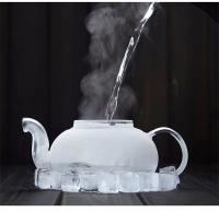 Tetera De Vidrio Con Strainer Gran Capacidad Resistente Al Calor Kettle Chino Tradicional Kung Fu Teaware Contenedor De Agua - details 3