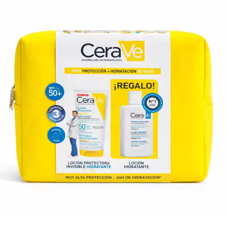 Cerave Loción Protectora Invisible Hidratante Spf+50 75 ml + Regalo Loción Hidratante 88 ml Pack - 1