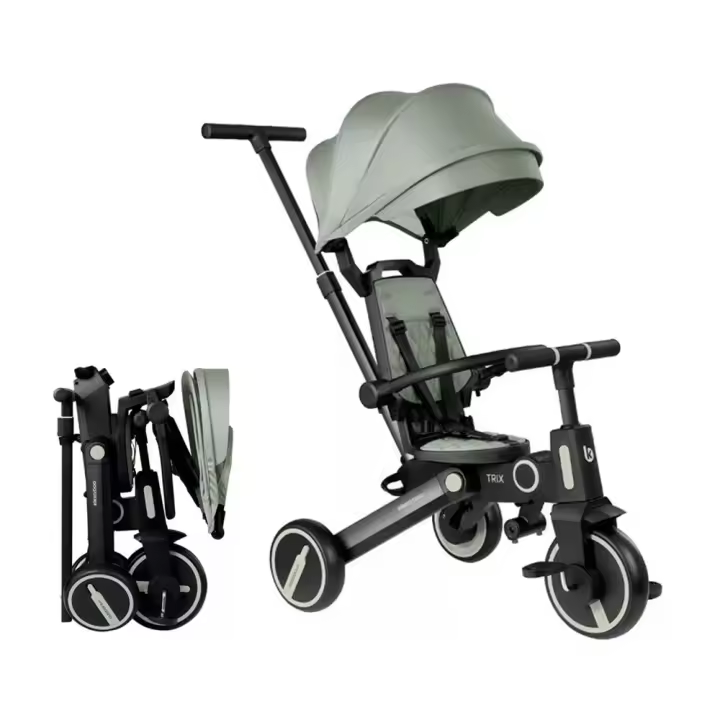 Triciclo 7 en 1 KikkaBoo TRIX plegable y reversible - 1