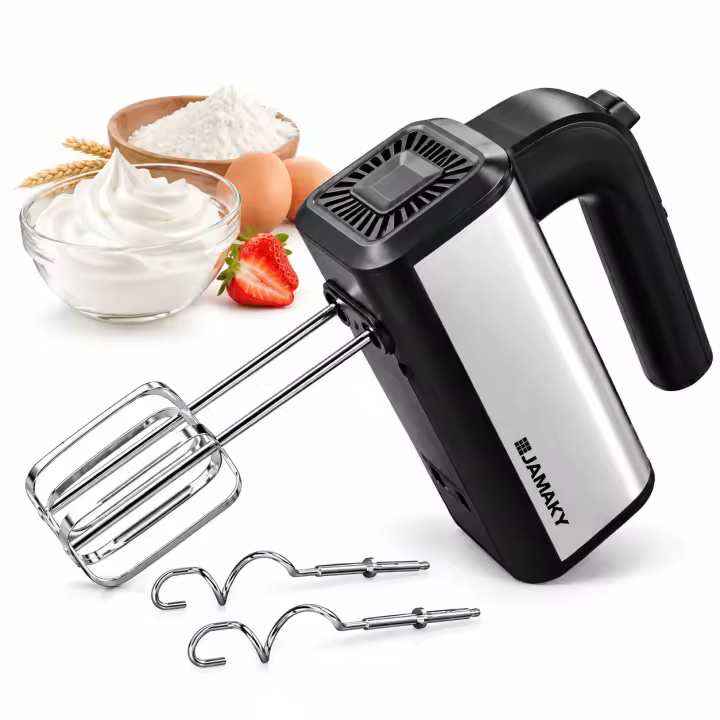 Home-Batidora Eléctrica de Mano 800W, Batidora de Varillas con Accesorios para Batir, Mezclar y Amasar, Ideal para Repostería y Cocina - 1