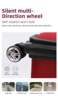 S7 STAR Conjunto Maleta Blanda 3pcs de Viaje, Cabina Equipaje Tela de Color Sólido Mango Ajustable, Set Equipaje 3 Piezas con 4 Ruedas Giratorias 360, Maleta Ligera Gran Capacidad 20+24+28in - details 6