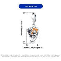 Encantos Originales De Plata 925 Para DIY Pulsera Y Collar Joyería Para Mujer Con Deseño De Sol Y Luna Joyas Delicadas - details 104