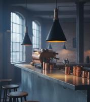 BEL AIR HOME - Lámpara colgante BERLIN con diseño vintage y acabado elegante, fabricada en metal y madera, fácil instalación, altura ajustable y compatible con bombillas E27, perfecta para luces interiores y ambiente acogedor - details 2