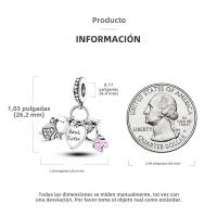 Beadas De Corazón Colorido En Plata Para Joyería De Pulsera Y Collar Con Encanto Para Chicos Y Chicas Accesorios De Moda Irregular - details 59