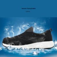 Zapatos De Seguridad Veraniegos Para Hombres Y Mujeres Zapatillas De Trabajo Con Punta De Acero Indestructible Antigolpes Suela EVA Mesh Superior Zapatos De Otoño - details 2