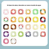 Botella De Agua Creativa Con Cuello Torcido De 900ml BPA Free Para Deportes Al Aire Libre Con Gradiente De Aromas Y 5 Sabores Random - details 5