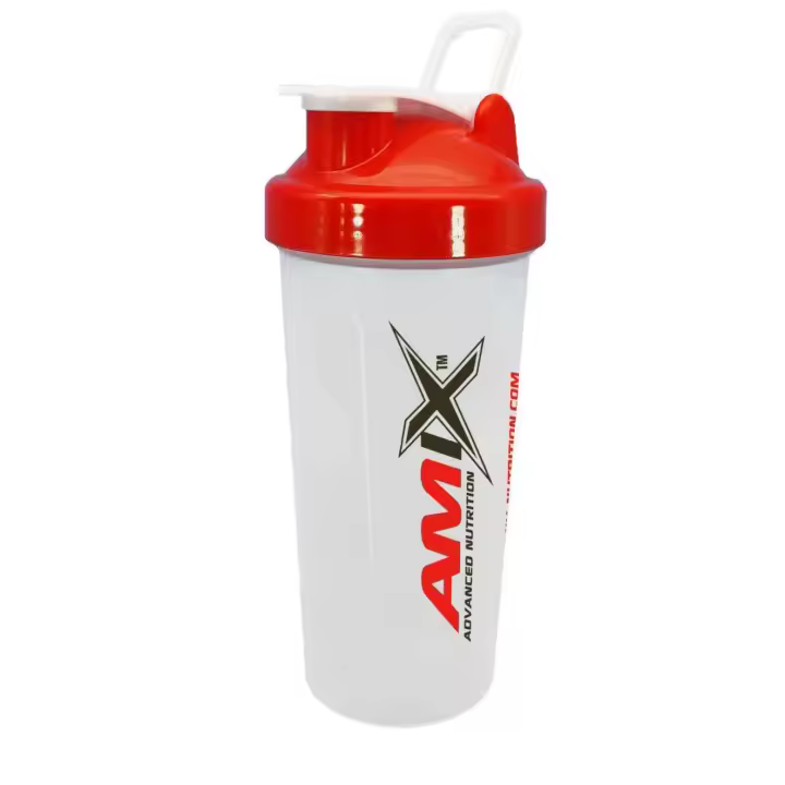 Amix Shaker 700ml transparente Vaso Mezclador Entrenamiento Resistente con Tapa Segura y Boquilla para Beber en Transparente - 1