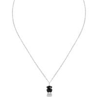 Collar de Oso de Piedra Natural de Plata de Ley 925, Ágata nácar, Estil INS de alta gama, combinable, 1,1 cm cuello ancho 45 cm - details 6