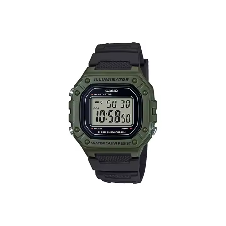 Reloj Casio Hombre Digital W-218H-3AVEF Resistente 5 Bar - 1