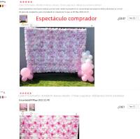 Pared De Flores Artificiales Rosa De Seda Para Decoración De Bodas Baby Show Navidad Casa Fondo Decorativo Hechas a Mano - details 2