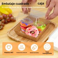 Cajas De Pastel De Papel Kraft Para Donuts Y Postres 50/15pcs Ecológicas Para Cumpleaños Y Bodas Empaque De Muffins Y Charcutería - details 0